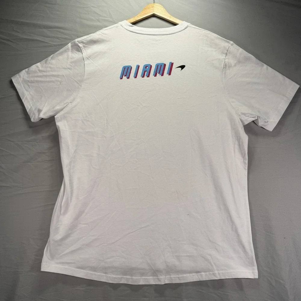 McLaren Formula 1 Shirt Mens 3XL White Short Sleeve Miami Racing Cars NWT - Picture 7 of 13